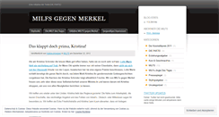 Desktop Screenshot of milfsgegenmerkel.wordpress.com