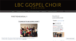 Desktop Screenshot of lbcgospelchoir.wordpress.com