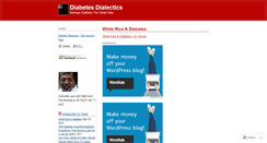Desktop Screenshot of diabetesdialectics.wordpress.com