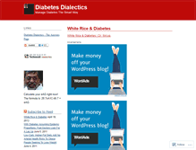 Tablet Screenshot of diabetesdialectics.wordpress.com