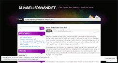 Desktop Screenshot of dumbellsdivasndiet.wordpress.com