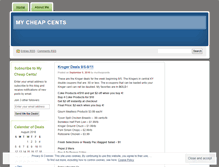 Tablet Screenshot of mycheapcents.wordpress.com