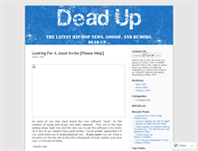 Tablet Screenshot of deadup.wordpress.com