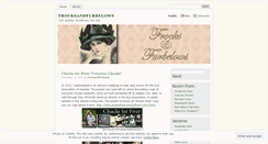 Desktop Screenshot of frocksandfurbelows.wordpress.com