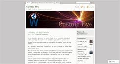 Desktop Screenshot of cosmiceye.wordpress.com