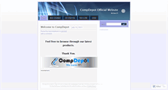 Desktop Screenshot of mycompdepot.wordpress.com