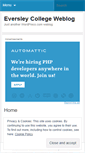 Mobile Screenshot of eversleycollege.wordpress.com