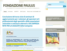 Tablet Screenshot of fondazionepaulus.wordpress.com