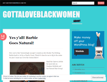 Tablet Screenshot of gottaloveblackwomen.wordpress.com