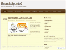 Tablet Screenshot of escuela2punto0.wordpress.com