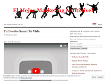 Tablet Screenshot of elmejormarketingmultinivel.wordpress.com