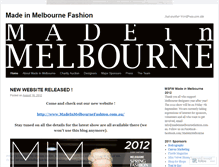 Tablet Screenshot of madeinmelbournefashion.wordpress.com