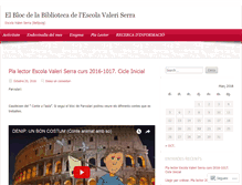 Tablet Screenshot of bibliotecavaleriserra.wordpress.com