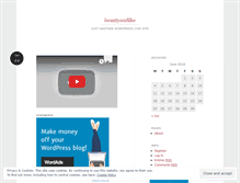 Tablet Screenshot of iwantyourlike.wordpress.com
