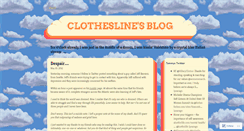 Desktop Screenshot of clotheslineblog.wordpress.com