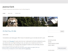 Tablet Screenshot of joannaclark.wordpress.com