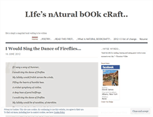 Tablet Screenshot of naturalbookcraft.wordpress.com