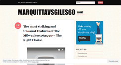 Desktop Screenshot of marquittavsgiles60.wordpress.com