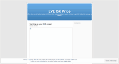 Desktop Screenshot of eveiskprice.wordpress.com