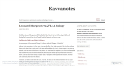 Desktop Screenshot of kavvanotes.wordpress.com