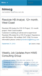 Mobile Screenshot of himscg.wordpress.com