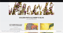 Desktop Screenshot of goldenpathalchemyskincare.wordpress.com