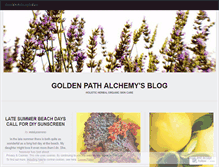 Tablet Screenshot of goldenpathalchemyskincare.wordpress.com