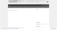 Desktop Screenshot of onlinechristianity.wordpress.com