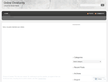 Tablet Screenshot of onlinechristianity.wordpress.com