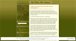 Desktop Screenshot of bethoumyvisionsong.wordpress.com