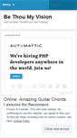 Mobile Screenshot of bethoumyvisionsong.wordpress.com