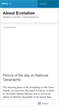 Mobile Screenshot of aboutevolution.wordpress.com