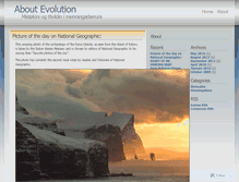 Tablet Screenshot of aboutevolution.wordpress.com