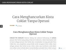 Tablet Screenshot of caramengahancurkankistacoklat.wordpress.com