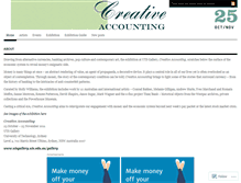 Tablet Screenshot of creativeaccountingexhibition.wordpress.com