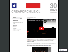 Tablet Screenshot of creaporchile.wordpress.com