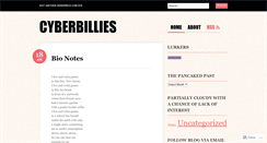 Desktop Screenshot of cyberbillies.wordpress.com