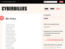 Tablet Screenshot of cyberbillies.wordpress.com