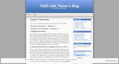 Desktop Screenshot of faithumc.wordpress.com