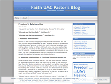 Tablet Screenshot of faithumc.wordpress.com