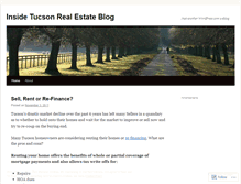 Tablet Screenshot of insidetucsonrealestate.wordpress.com