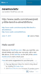 Mobile Screenshot of newmovietv.wordpress.com