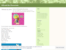 Tablet Screenshot of fifiandtheflowertots.wordpress.com