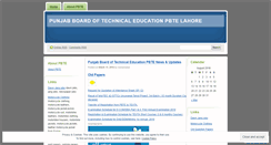 Desktop Screenshot of pbte.wordpress.com