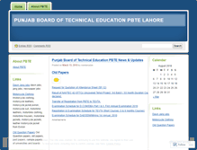 Tablet Screenshot of pbte.wordpress.com