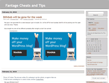 Tablet Screenshot of fantageboy.wordpress.com