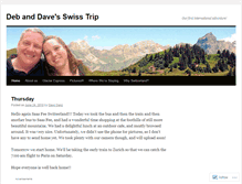 Tablet Screenshot of debanddaveswisstrip.wordpress.com