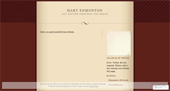 Desktop Screenshot of hartedmonton.wordpress.com