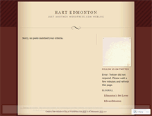 Tablet Screenshot of hartedmonton.wordpress.com