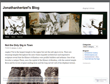 Tablet Screenshot of jonathanhertzel.wordpress.com